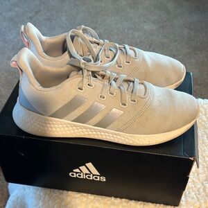 Adidas Light Gray Athletic Shoes